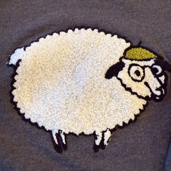 Bonobos Critter Crewneck Sweatshirt Sheep/Lamb - Picture 3 of 4